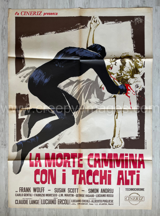 Der Tod küsst Dich um Mitternacht / La morte cammina con i tacchi alti - Italienisches Due-Fogli (2F)